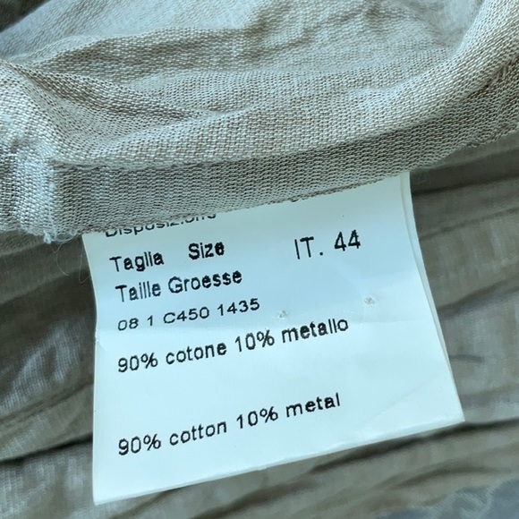 Piazza Sempione made in Italy crinkled duster jacket size L , made In Italy - Picture 5 of 6